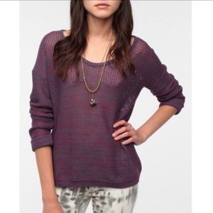 ⚡️3/$22 Bycorpus UO | Purple Open Knit Sweater